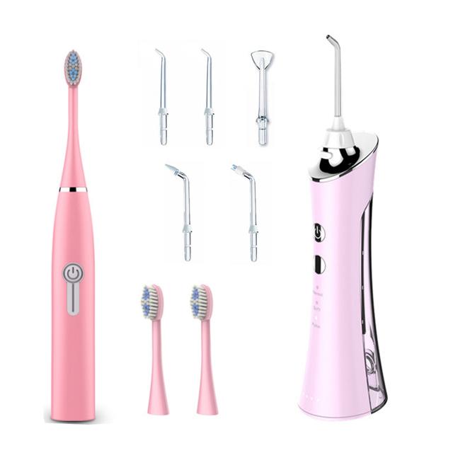 Oral Irrigator Professional Tooth Cleaner 5 Nozzles Water Flosser Toothbrush Adulet Use Timer Brush Oral Cleaner