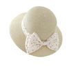 Sunscreen straw hat seaside beach hat, Japanese and Korean polka dot bow straw hat sun hat big brim bucket hat women