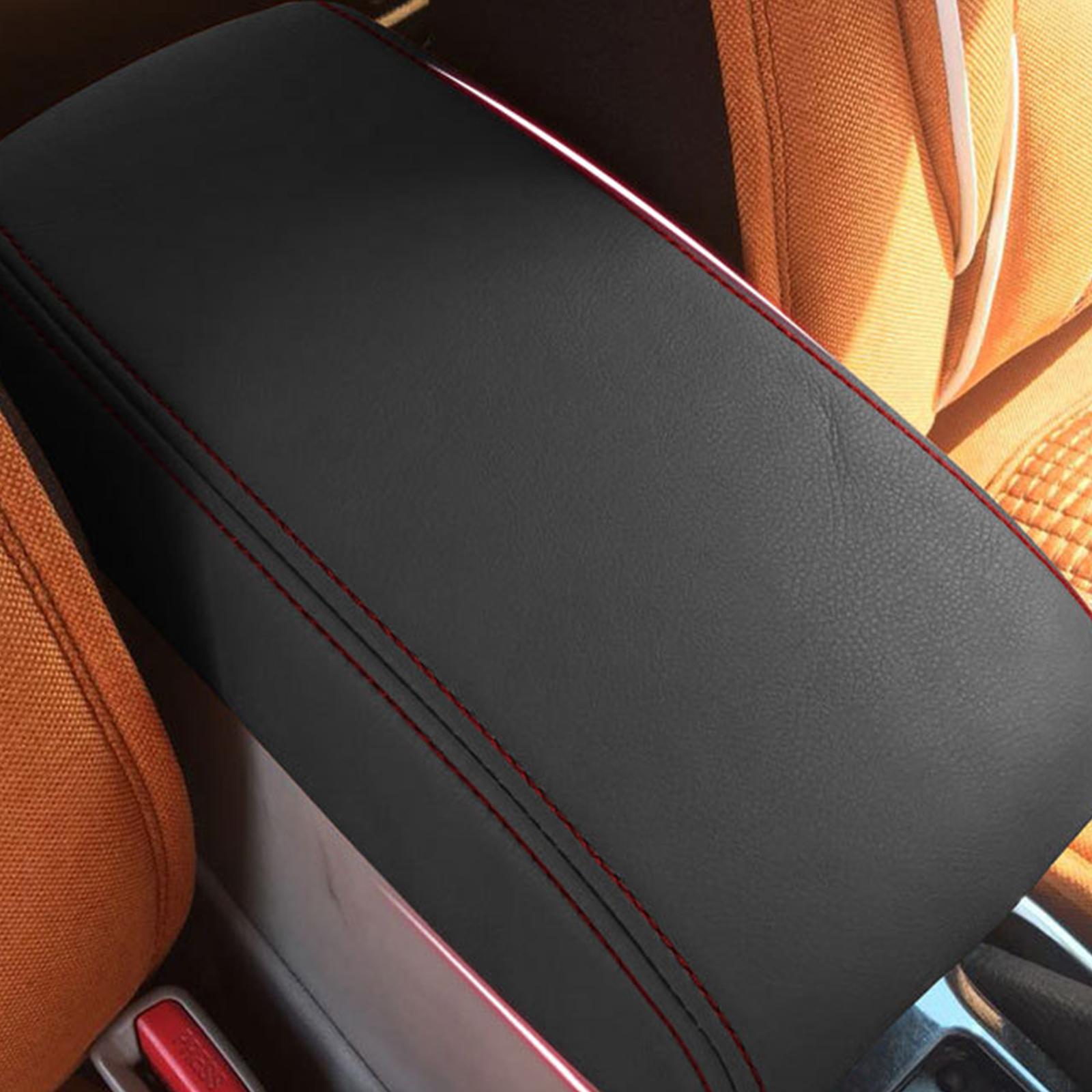 For Mazda 6 2006-2015 Microfiber Leather Car Armrest Cover | OEM Fit Anti-Tear Thermal ulation Car Interior Protector Red-thread