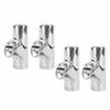 4pcs Boat Pipe Connector 22mm Stainless Steel Folding Swivel Tube Connector Hardware for Marine Yachet