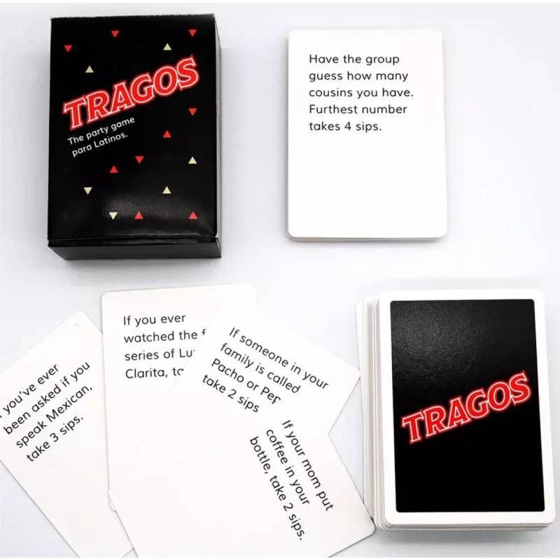 Party The Tragos Game Para Latinos Cards Game Family Party Play Props Toy Funny