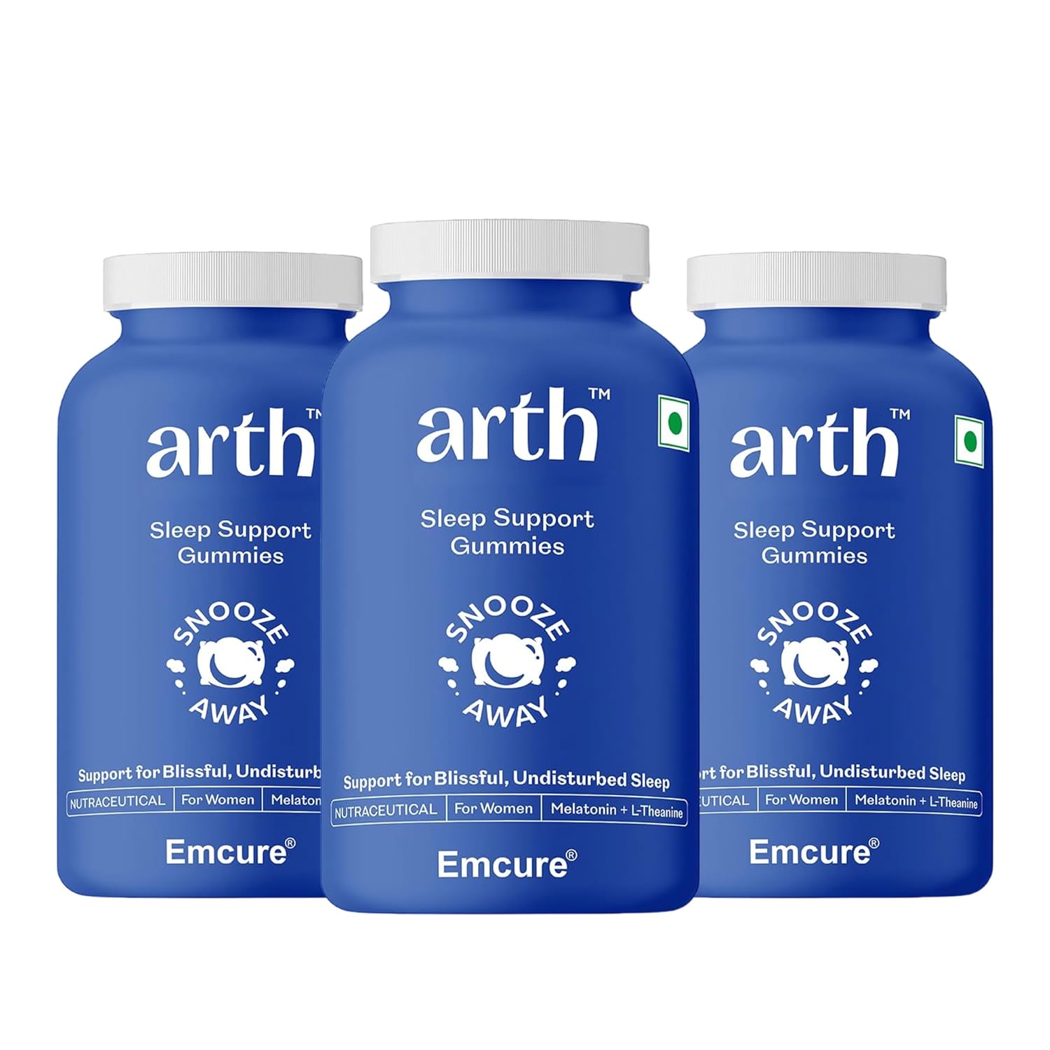 

Arth Melatonin 5 mg Sleep Gummies Cranberry Flavour 30 Veg Gummies X Pack Of 3 Night Routine Support For Men And Women
