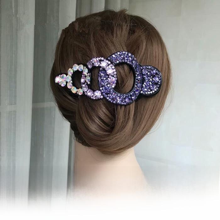 Korean Rhinestone Extra-Large Fashionable Duckbill Hair Clip for Moms