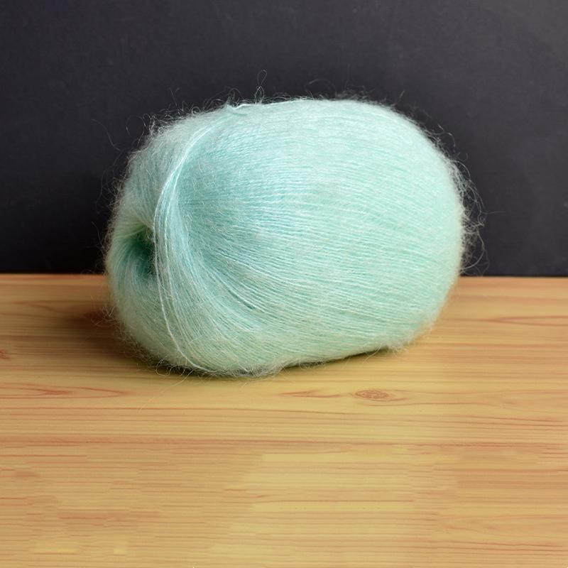 Mohair Fine Wool Yarn Knitting Sewing Thread Soft Skin-friendly Crochet for Sweater Scarf Shawl