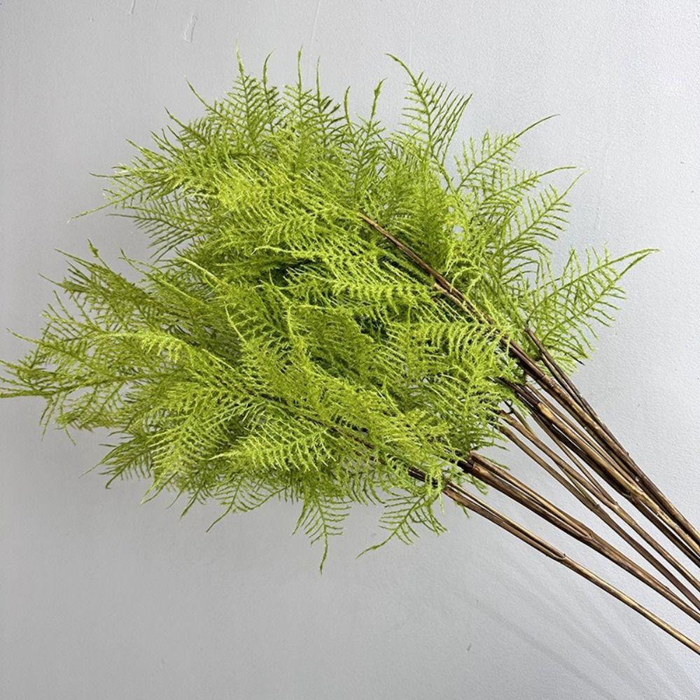 Real Touch Artificial Fern Plant Handmade Plastic Material Artificial Greenery Fern Elegant Design Realistic Artificial Fern
