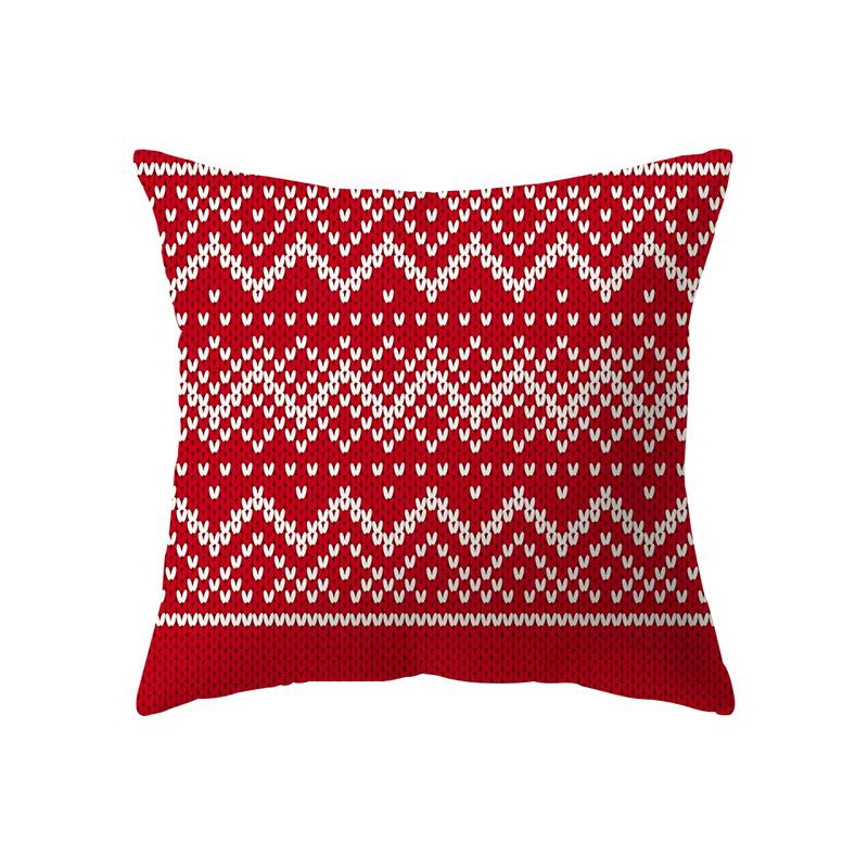 Home Decoration Merry Christmas Santa Claus Print Pattern Cushion Cover Home Living Room Sofa Decoration Pillow Pillow Cover