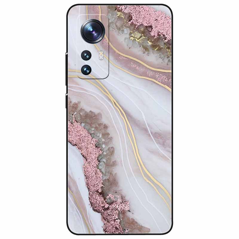 For Xiaomi Redmi Note 12s Case 12 S Soft Black Silicone Cool Marble TPU Funda Para for Redmi Note 12S 2023 Shockproof Note12s