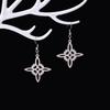 Simple Alloy Witchcraft Drop Earrings Hollow Amulet Witch Knot Pendant Earring Unique Charm Dangle Earrings Jewelry