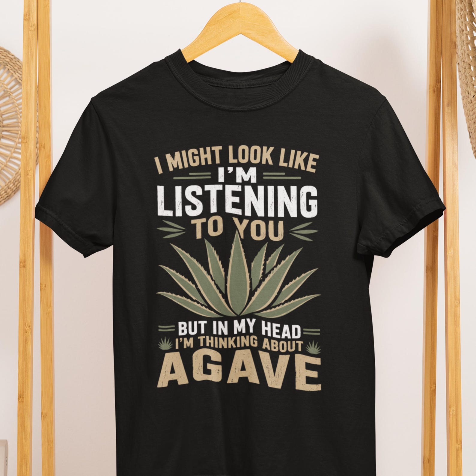 Agave Plant Shirt, Thinking About Agave, Comfort Colors 1717 Tee 4XL
