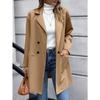 Women's Jacket Autumn Medium-length Cardigan Double-breasted Knitted Blazer