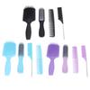 4pcs Hair Brush Set Hollow Comb Tail Comb Fine Wide Teeth Scalp Massage Hair Styling Comb Set