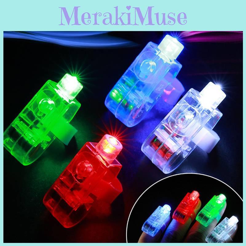 Bright Led Finger Lights Vibrant Laser Rings Perfect For Parties And Celebrations