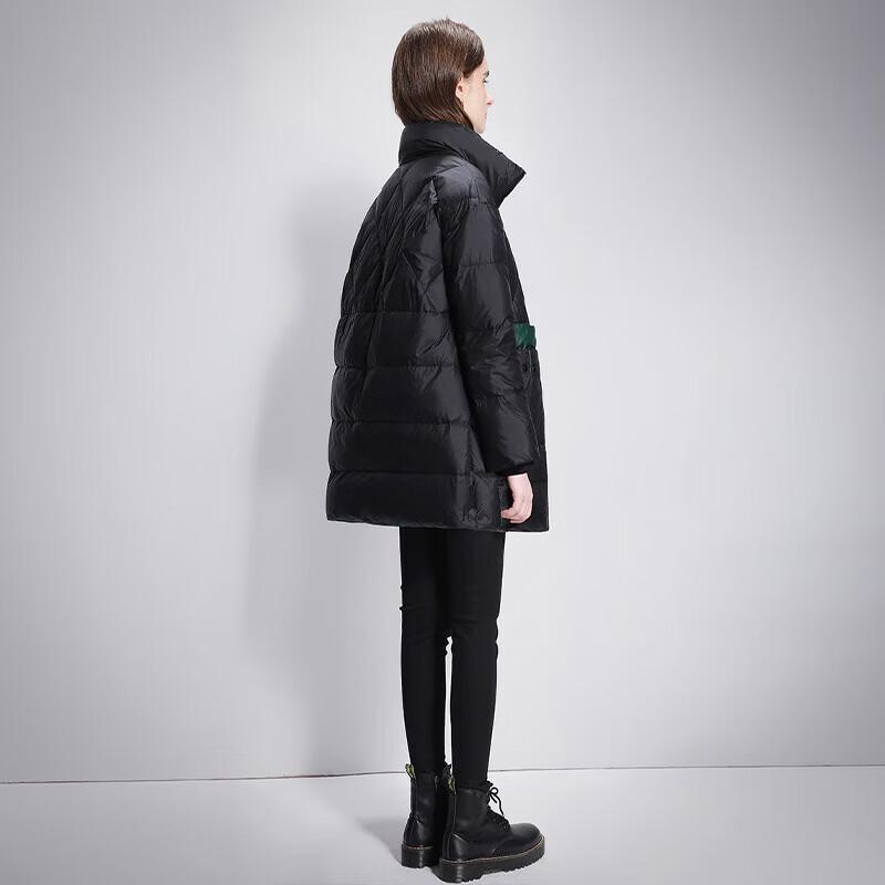 Tachi Women's Color-Block Stand-Collar Down Jacket