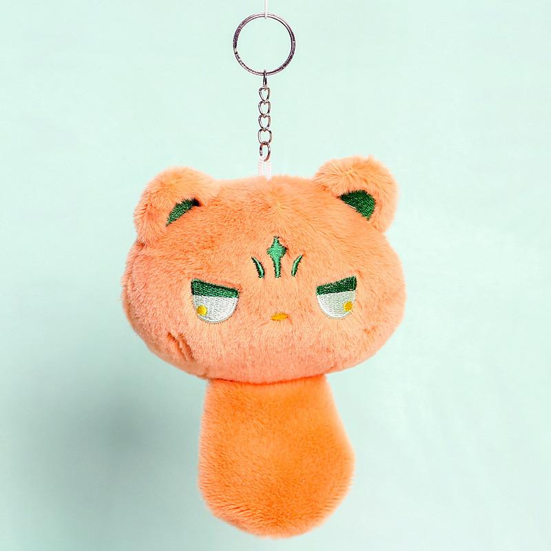 

Cute Cat Plush Keychain With Pp Cotton Filling For Girls And Collectors помаранчевий