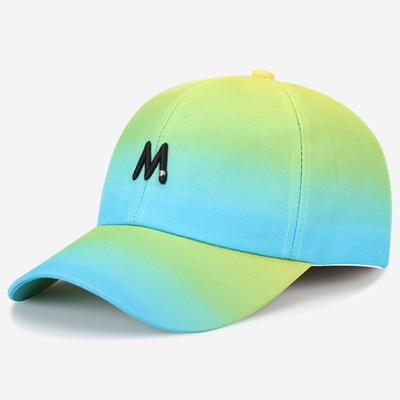 New Gradient Baseball Cap Men Spring Embroidered Letters Sunscreen Leisure Cap Women Hat Holiday Sunscreen Hat Best Selling 2022