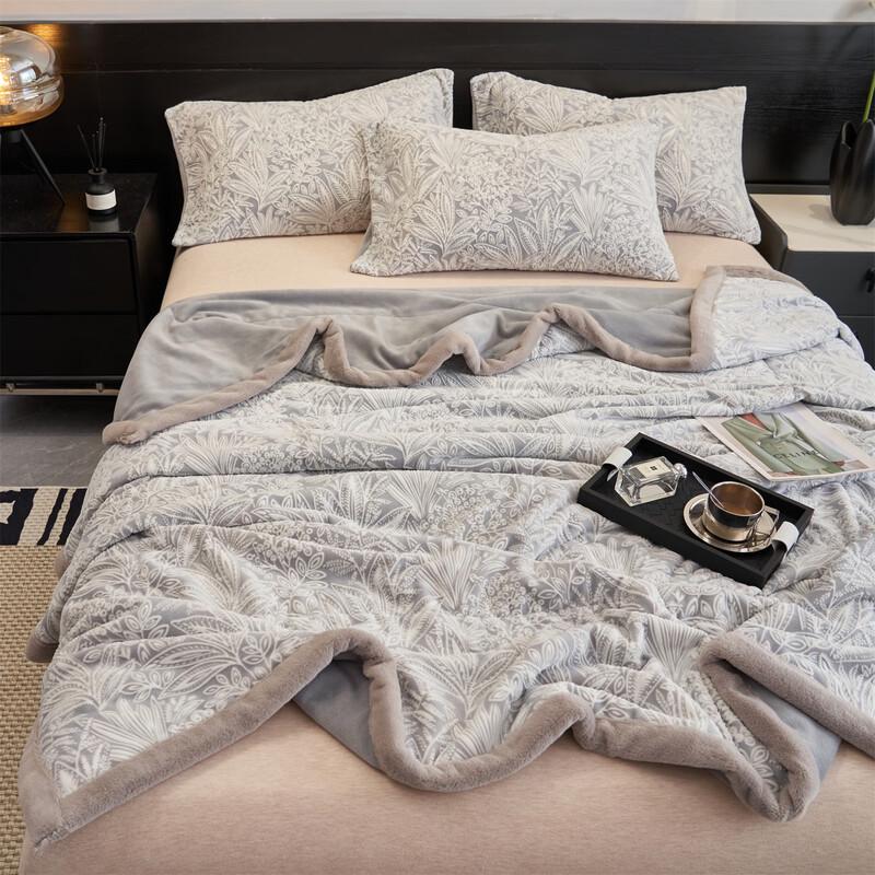 

OEING Milk Velvet Quilted Blanket