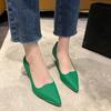 New Style Elegant Women's High Heels 2024 Spring Summer Fashion Simple Pointed Slender Heel Women Color Candy Color Single Shoes