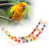 Wood Pet Parrot Suspension Bridge Climbing Toy Bending Freely Playing Supply6x30cm