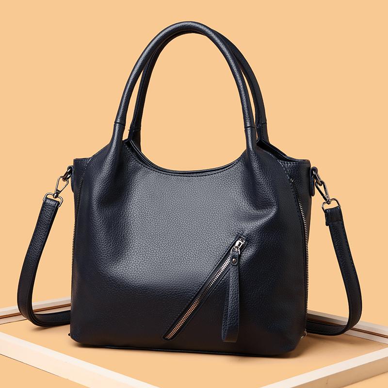 Modische Kunstleder-Umhängetasche für Damen, Handtasche mit großem Fassungsvermögen, Retro-Umhängetasche geeignet für den täglichen Gebrauch und zum Einkaufen