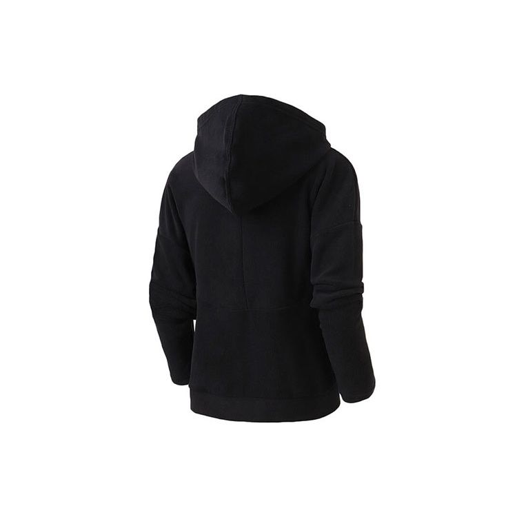 Nike Флисовая теплая толстовка с капюшоном для бега, женская толстовка с капюшоном, черная 929617-010