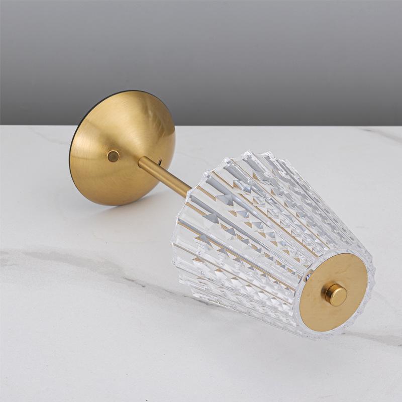 Touch-Control LED Crystal Night Light - Rechargeable, Adjustable Three-Color Dimming for a Creative Atmosphere