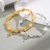 Religious Cross Bracelet Round Rosary Children Baptism Bracelet Favor Catholic Mini Rosary Beads Bracelet For Women Gift