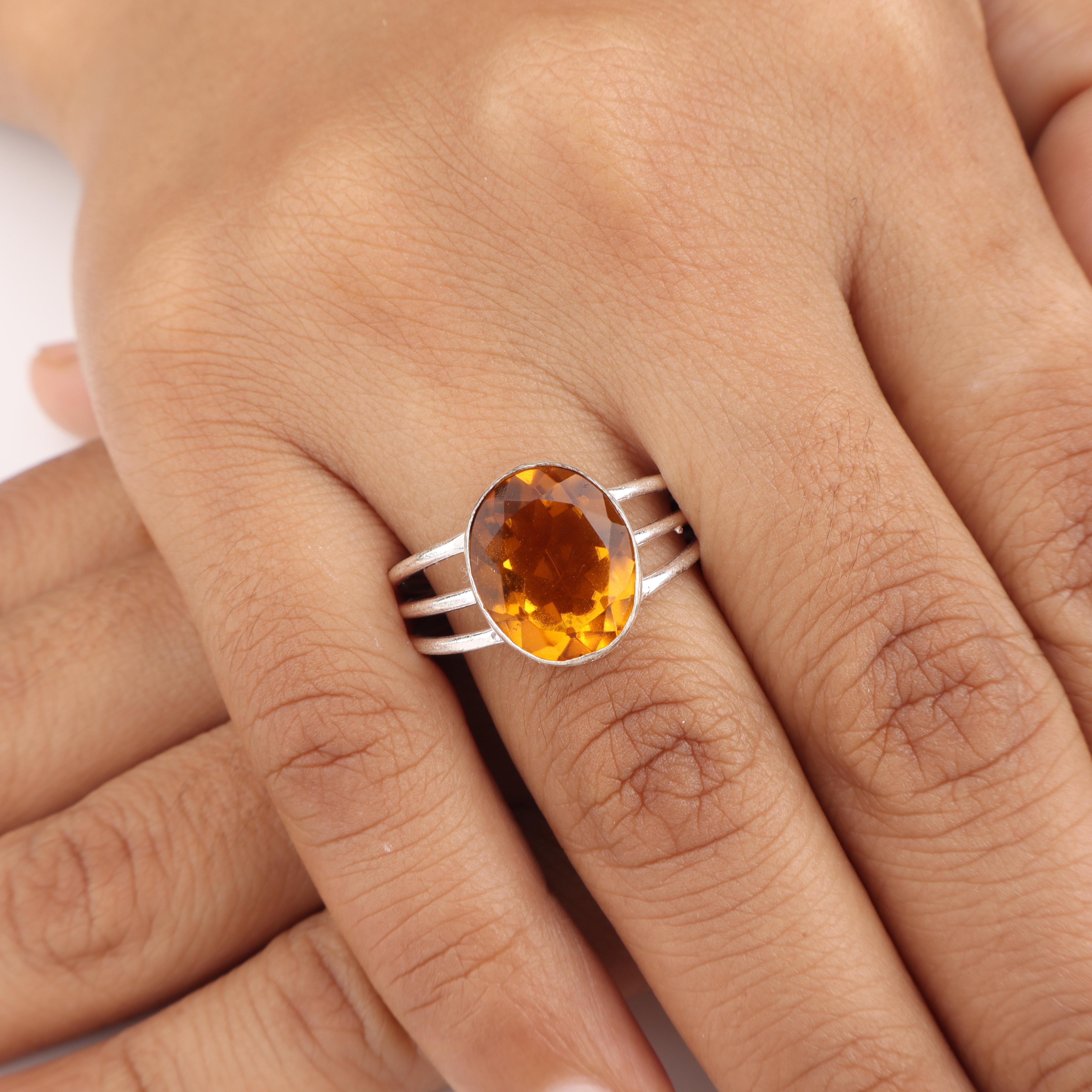 

Срібне жіноче кільце з каменем цитрин, ручна робота зі стерлінгового срібла 925 проби, подарунок на день народження в листопаді, кільце з цитрином, подарунок на річницю для неї RR-73-14 13