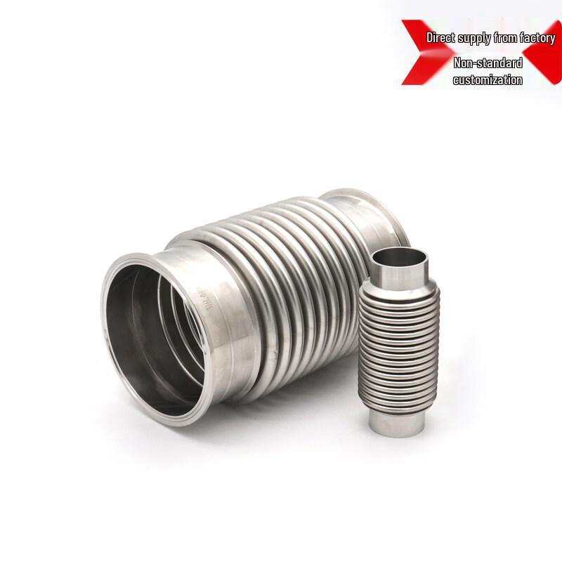 Sanitary Stainless Steel Quick-Install Corrugated Vacuum Hose