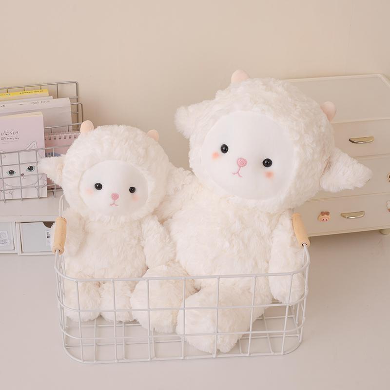 Kawaii White Sheep Pink Pig Panda Elephant Plush Doll Soft Stuffed Lamb Plushie Toy Cute Gift For Kid Birthday