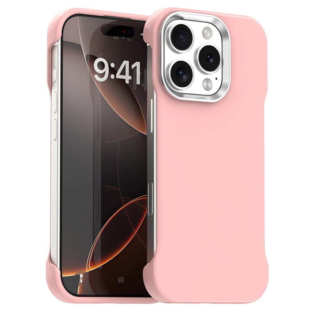 For iPhone 16 Pro Max Magnetic Case Frameless Ultra Thin TPU+PET Phone Cover Reinforced Corners