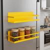 Wall Mounted Magnetic Spice Rack Punch Free Kitchen Storage Shelves  Living Room