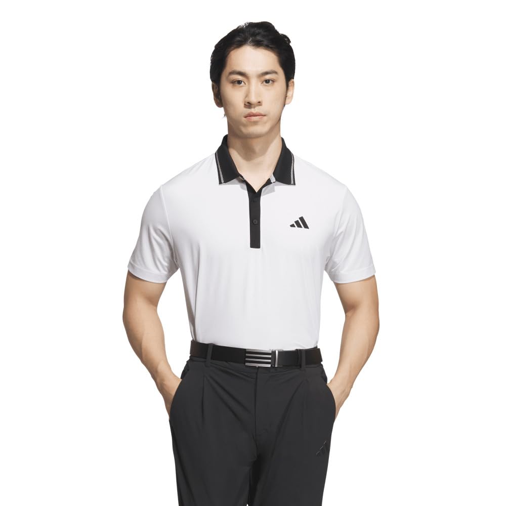 

Adidas Golf Golf Back Graphic Short Sleeve Polo for White Men, белый