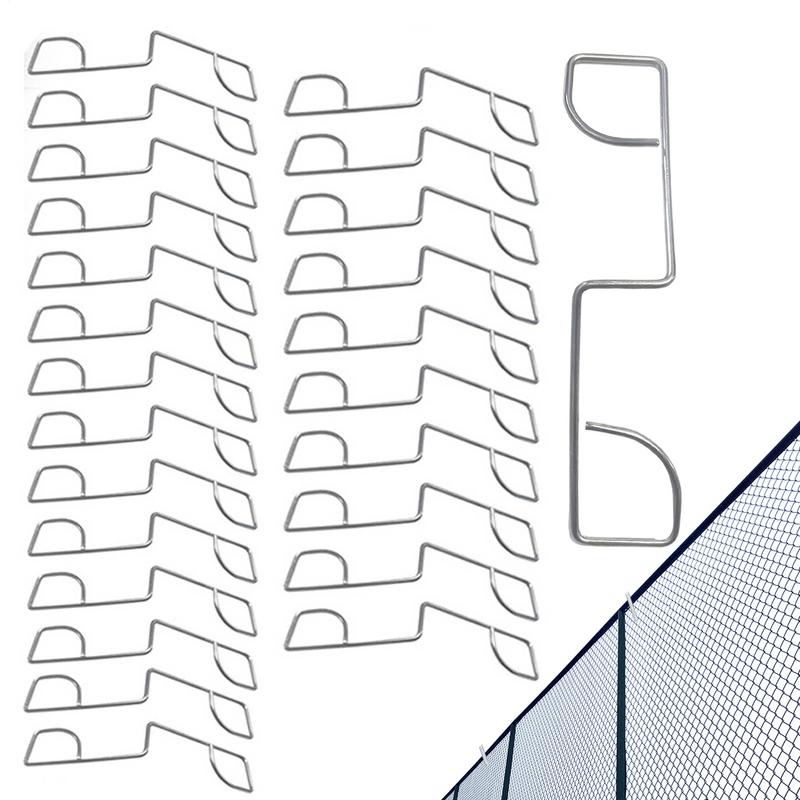 Fence Tensioner 25pcs Fixing Clips For Fence Stainless Steel Garden Post Tensioning Clamps For Agricultural Farm Highway Sport