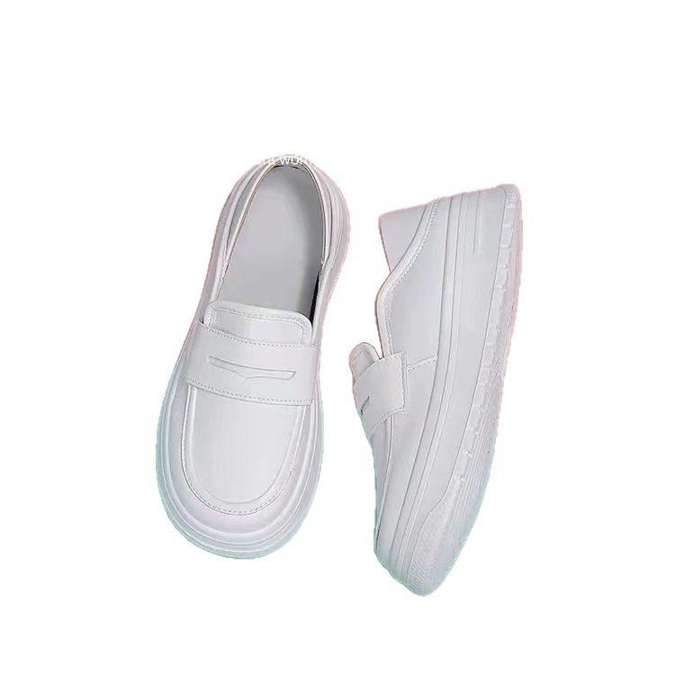 Nurse Shoes Women's White Comfortable Soft-soled Non-slip Flat-soled Single Shoes Simple Thick-soled Medical Care Small White Shoes Soft-soled Wo