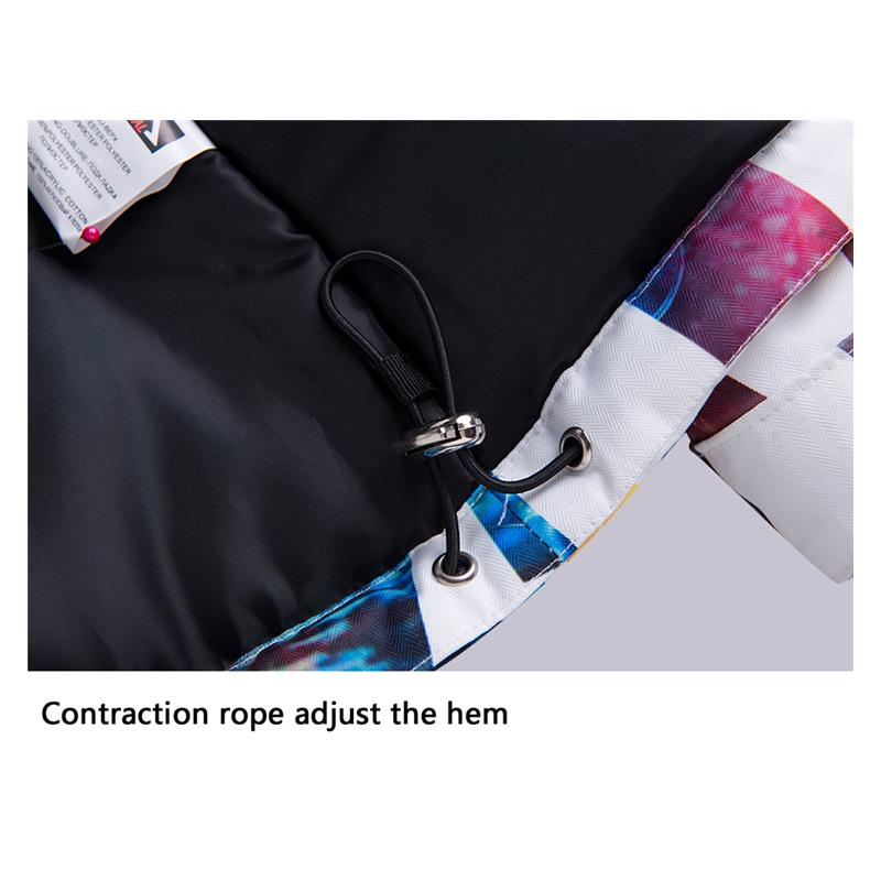 Costum de schi pentru femei, jachetă de snowboard, impermeabilă, rezistentă la vânt, pantaloni, haină groasă și caldă de zăpadă