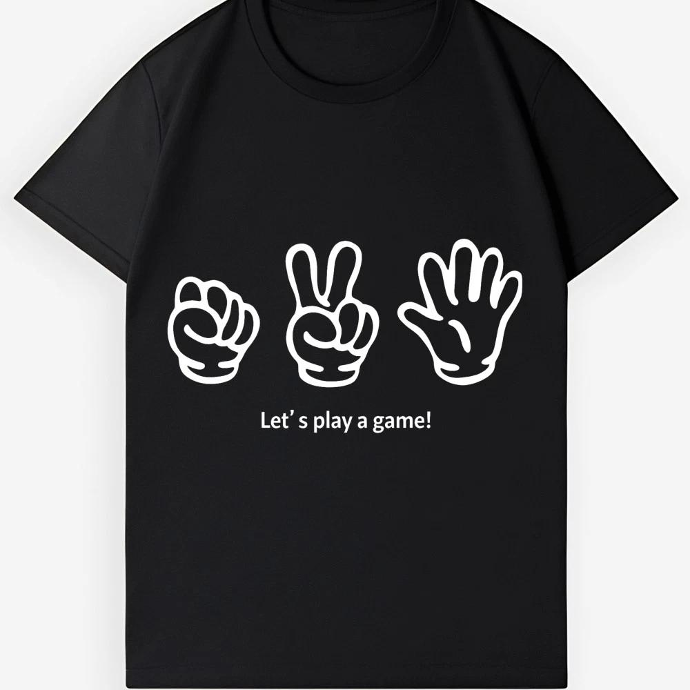 Unisex Rock Paper Scissors Graphic T-Shirt-Funny Cartoon Tee S-5XL Free Shipping 3XL