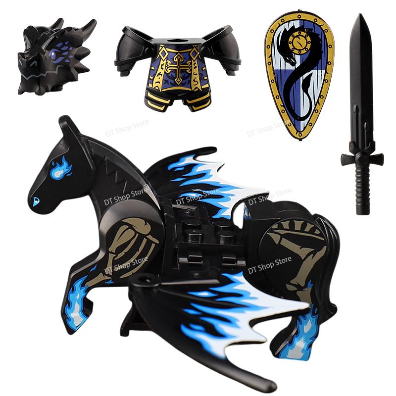 QQ04-7 Dragon Knights Heavy armor Bricks Assemble Building Blocks Action Figures accessories bricks Model Toys Christmas Gifts