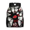 3D Printing N-Narutoes Akatsukis Backpack for Girls Boys Anime College School Travel Bags Men Women Bookbag Fits 15 Inch Laptop