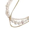 Exquisite design multi-layer natural freshwater baroque special-shaped pearl necklace sweater chain long female 2021 new
