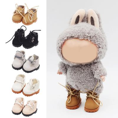 1 Pair Doll Finger Shoes 3.8*2.3CM Doll Shoes Doll Shoes Accessories Doll Boots Mini for 15-17cm Dolls Leather