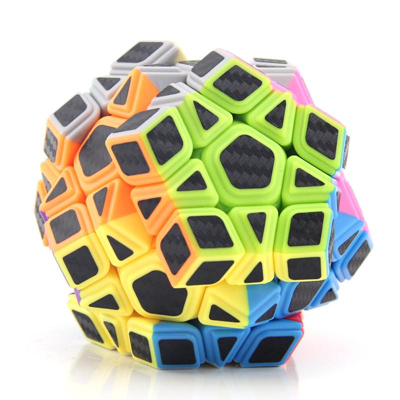 Moyu Mofangjiaoshi 3x3 Meilong Megaminx Magic Cube Carbon Fiber Stickers Dodecahedron Neo Speed Magic Cube Twist Educational Toy