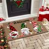 VIKAMA 2025 New Christmas Welcome Mat Christmas Elf Living Room Bedroom Carpet Indoor Outdoor Entrance Door Mat Home Decor