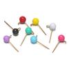 10Pcs Stainless Steel 5mm Enamel Ball Stud Earrings Post with Hook for DIY Girls Earrings Making Jewelry Findings Accessories