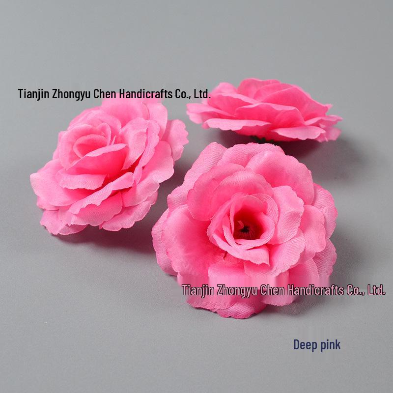 8CM Silk Rose Flowers for Wall, Box Projects, Scenery, Weddings, Flower Balls, and Ceiling Decor