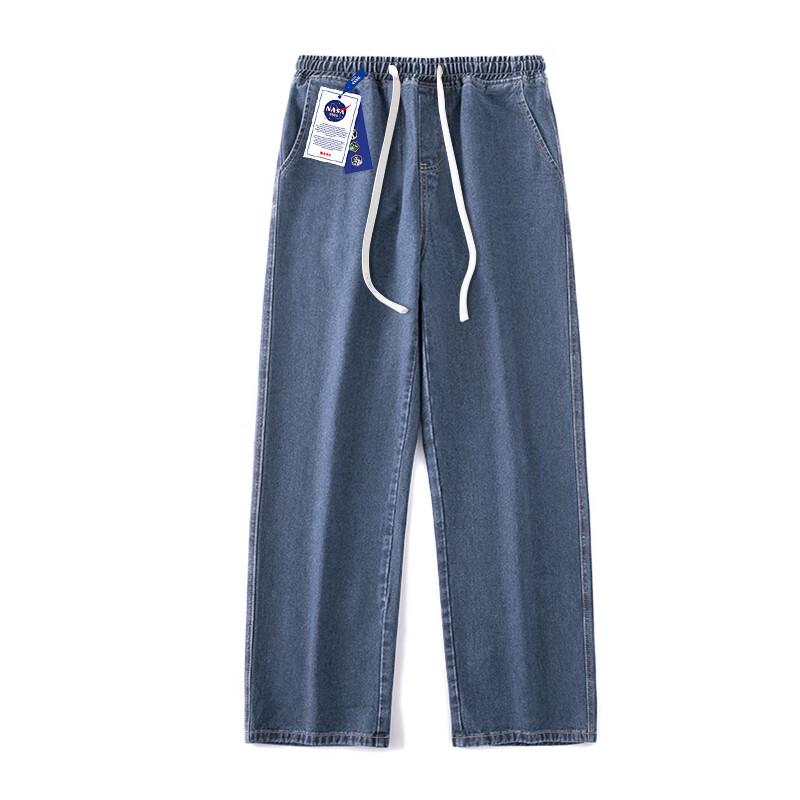 NASA GISS Men's American Style Loose Straight-Leg Jeans