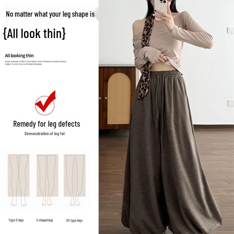 La Chapelle Women's High-Waist Drapey Wide-Leg Pants