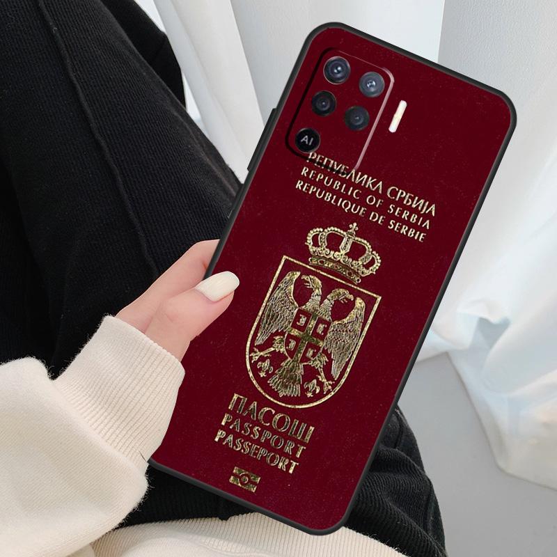 Flag of Serbia Serbian Case For Oppo A18 A38 A58 A78 A98 A80 A60 A40 A96 A76 A16 A94 A74 A54 A15 A17 A57 A77 A5 Pro