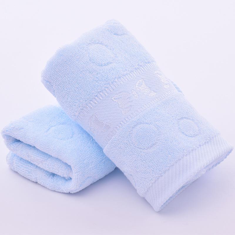Solid Color Thickened Adult Face Wash Cotton Towel Super Soft Absorbent Cleansing