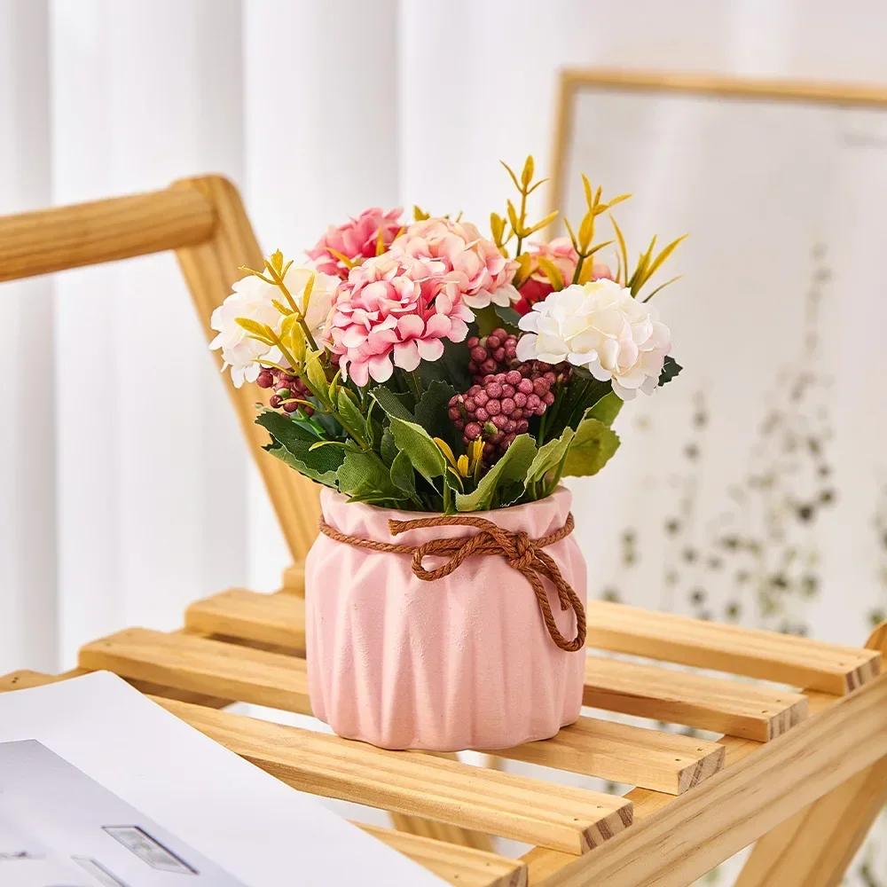 Rośliny artystyczne do dekoracji Akcesoria do dekoracji domu Wystrój pokoju Dekoracja ślubna Sztuczny kwiat Bonsai na biurko Rękodzieło