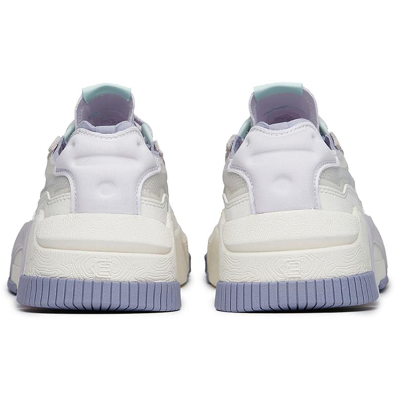 Anta Life Collection PRO Non-slip Lightweight Low-Top Skateboard Shoes Women's White Purple Sneakers 122228071-3